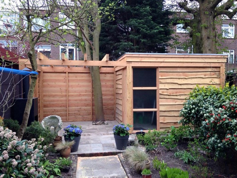 Berging platdak + pergola Almere