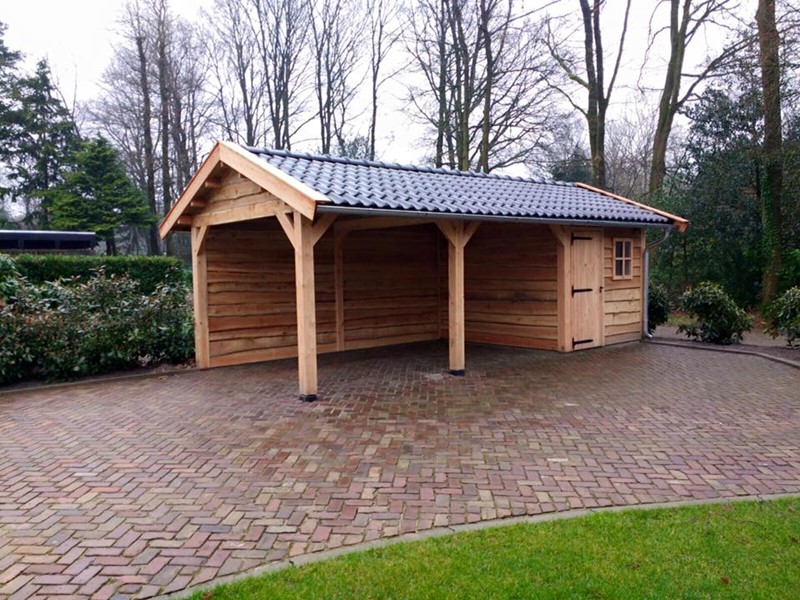Berging zadeldak + carport Duivendrecht
