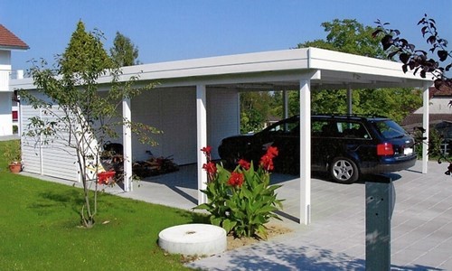 Carport platdak + berging Wildervank