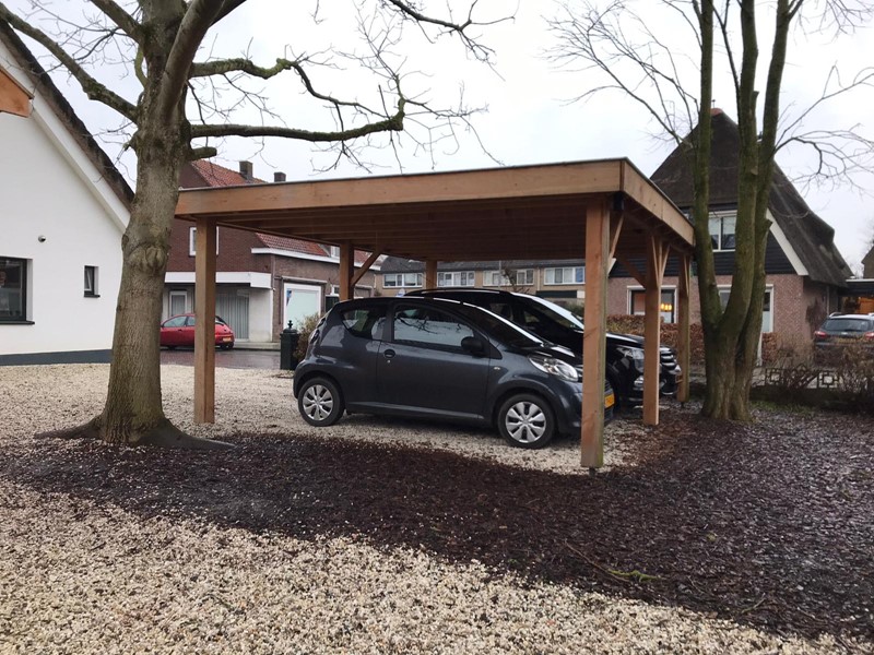 Carport platdak dubbel Oldenzaal