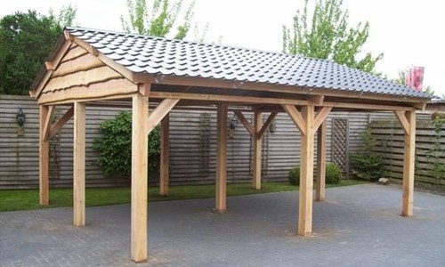 Carport zadeldak dubbel Sassenheim