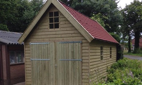 Garage zadeldak Giethoorn