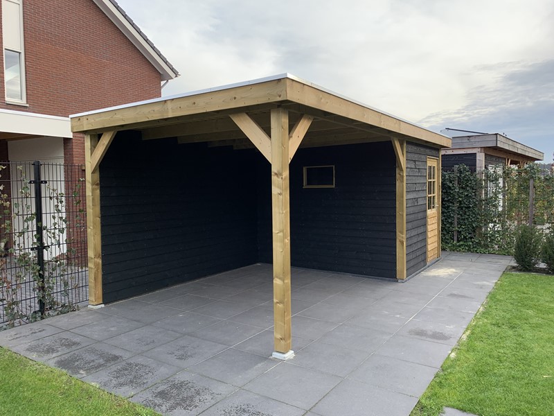 Tuinhuis platdak + veranda Veldwijk