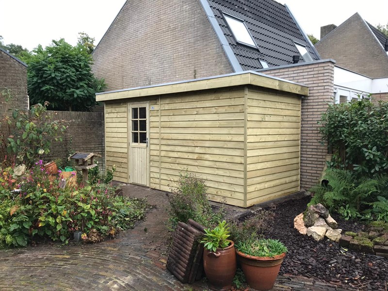 Tuinhuis platdak Vaassen