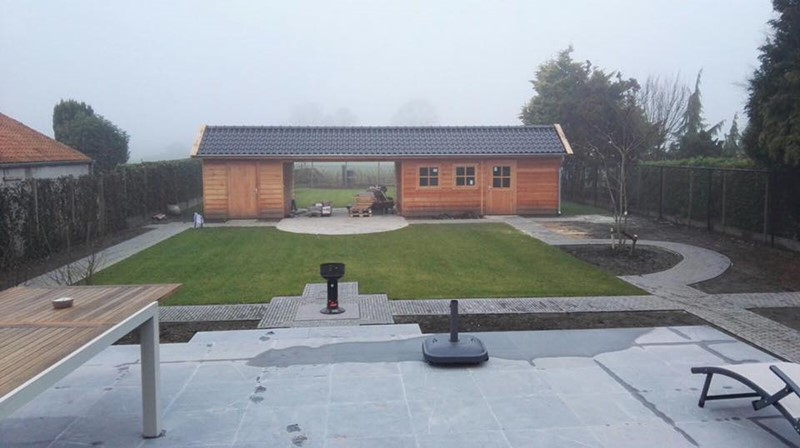 Tuinhuis zadeldak + berging Zeeland