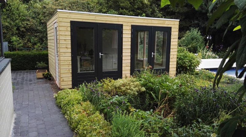 Tuinkantoor plat dak Aalsmeer