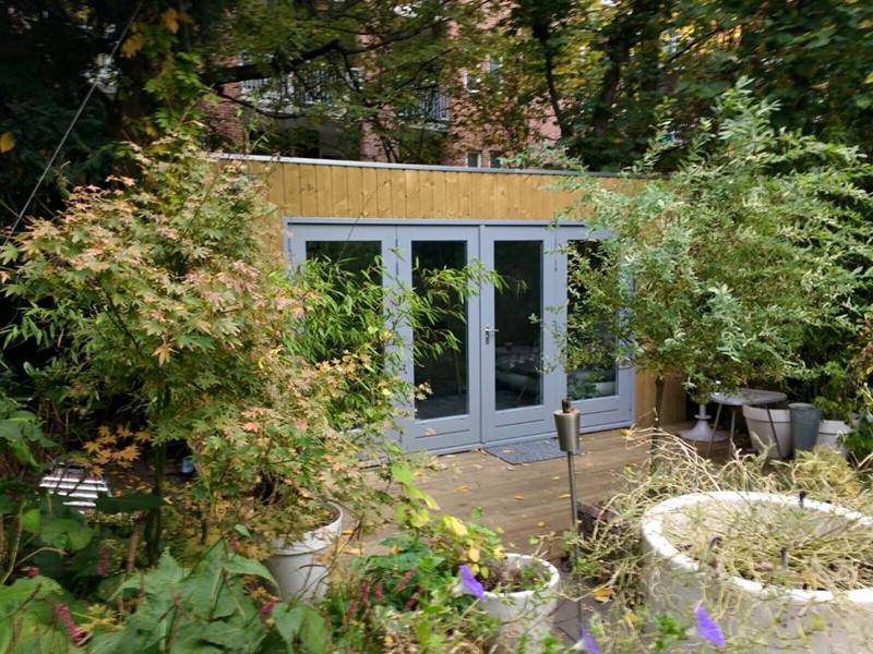 Tuinkantoor plat dak Roermond