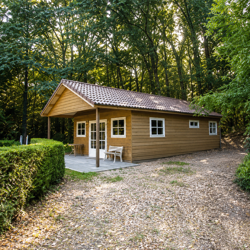 Tuinhuis zadeldak + luifel Baarn