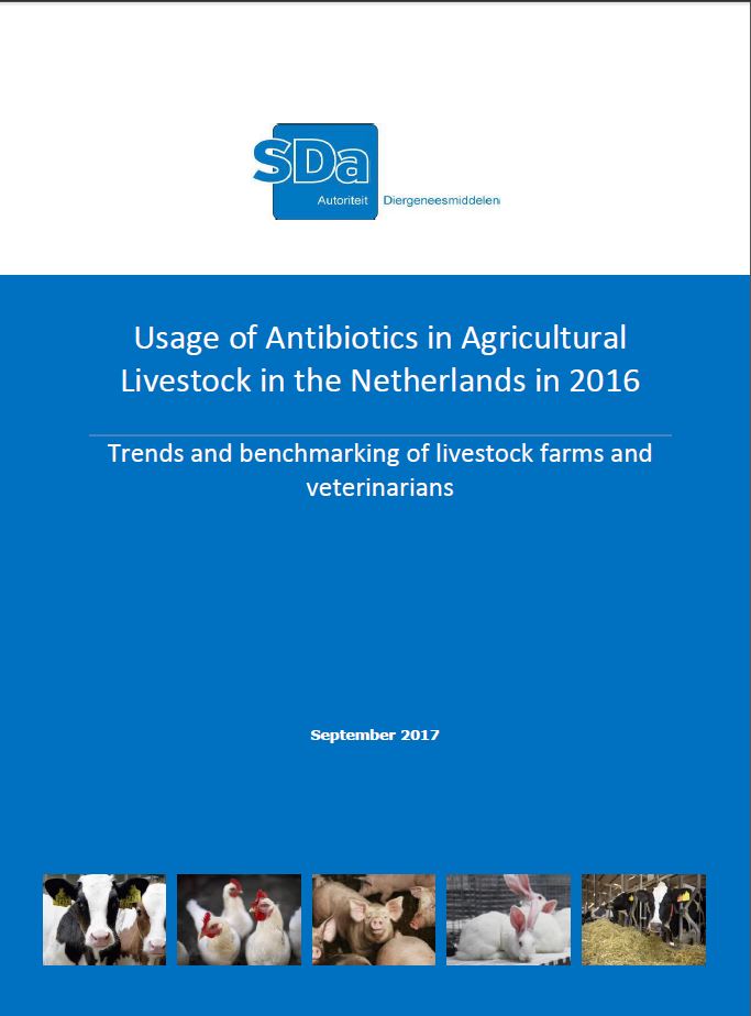 SDa-report ‘Usage of antibiotics in agricultural livestock in the Netherlands in 2016’