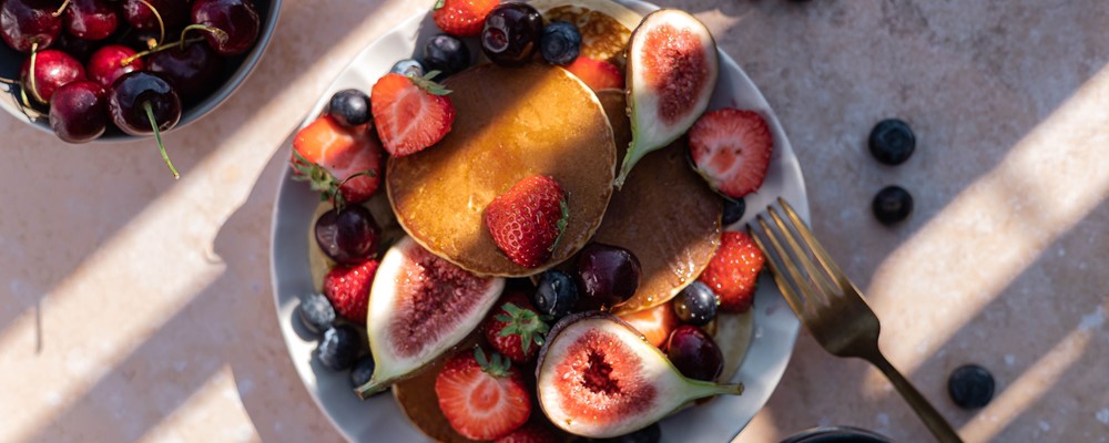 5 zomerse pannenkoeken met vers fruit