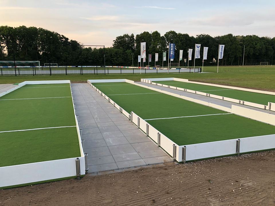 Eerste officiële boccebanen geplaatst! Gehandicaptensport Nederland