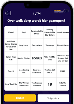 Screenshot 3, 2, 1... ready to bingo!