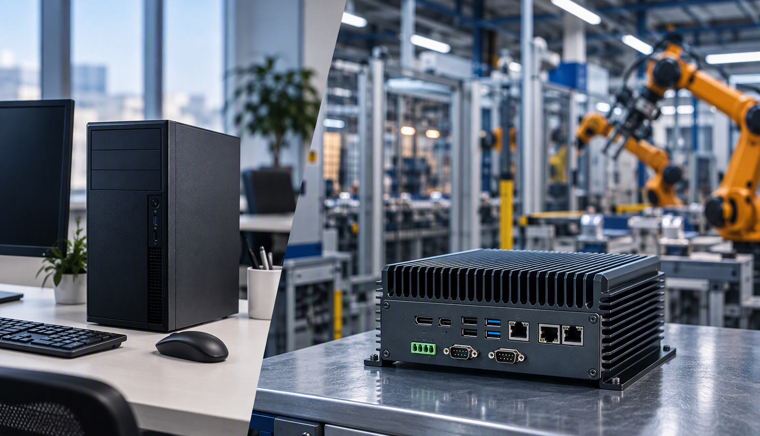 Waarom kiezen voor een industriële Box PC in plaats van een standaard pc?