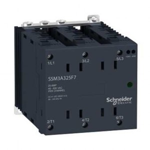 SSM3 - 3-fase solid state relais, 0-25A