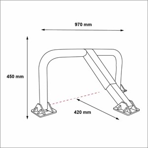 Parkeerbeugel PBS Blocker Heavy thumbnail 0