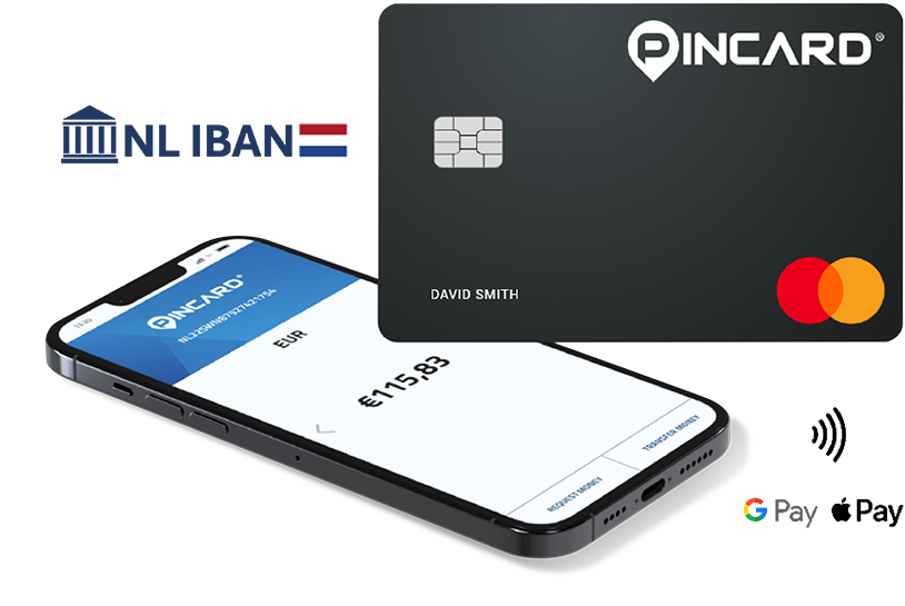 Pincard, the online payment account with NL-IBAN and Mastercard Debit card.