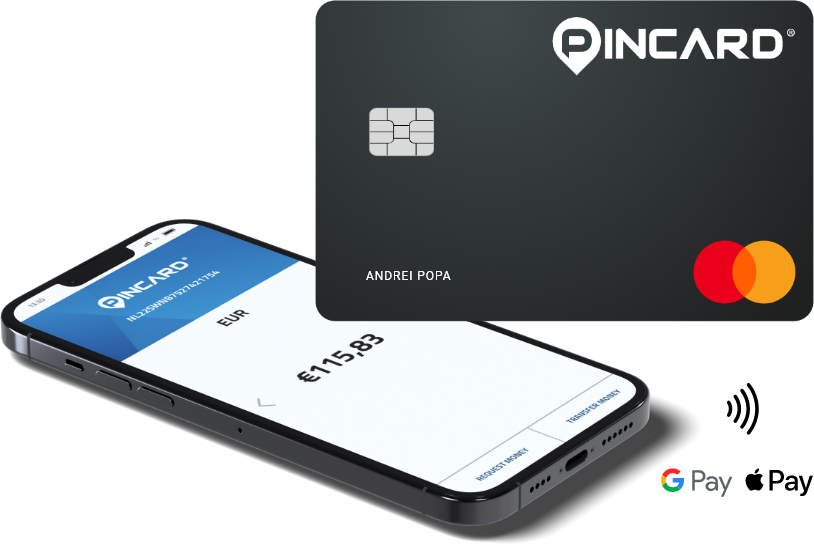 Pincard, cont bancar online cu IBAN NL și card de debit Mastercard