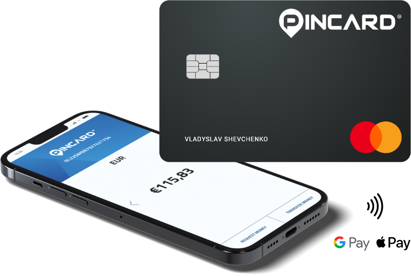 Pincard, онлайн платіжний рахунок з NL-IBAN та дебетовою карткою Mastercard