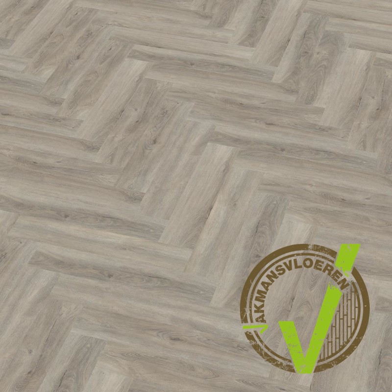 PVC stroken Ambiant Spigato visgraat Large Dryback Light grey