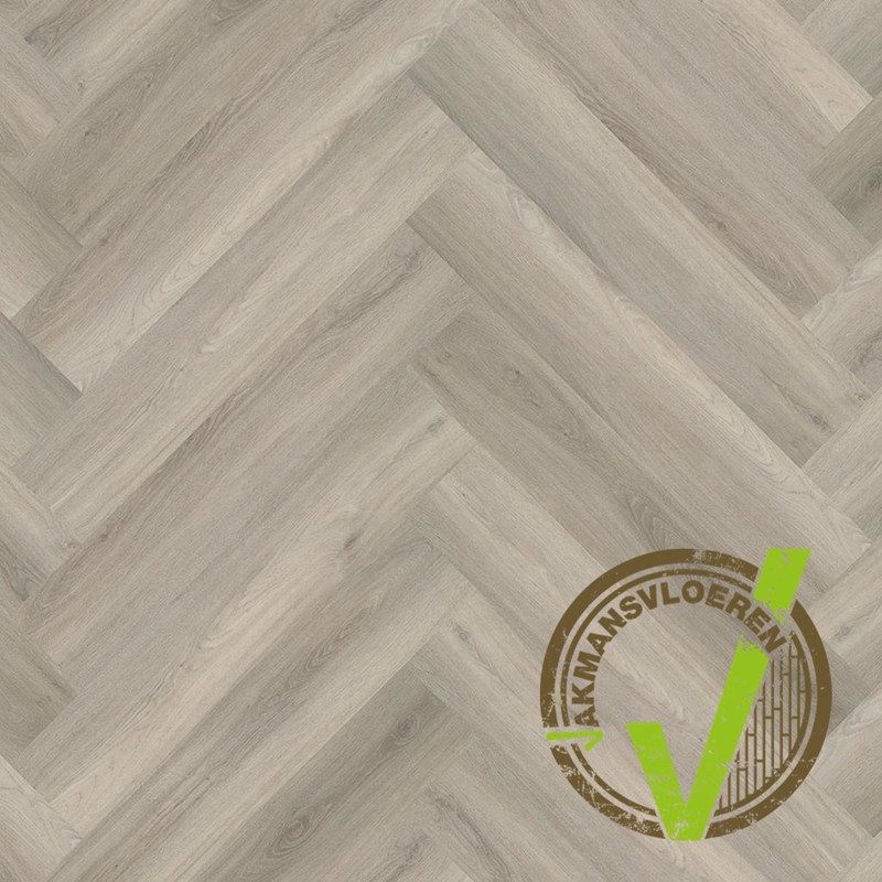 PVC stroken Ambiant Spigato visgraat medium Dryback Grey