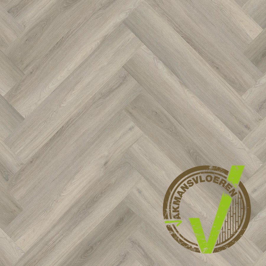 PVC stroken Ambiant Spigato visgraat medium Dryback Grey