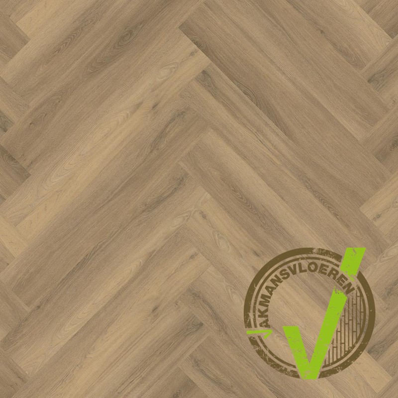 PVC stroken Ambiant Spigato visgraat medium Dryback Naturel