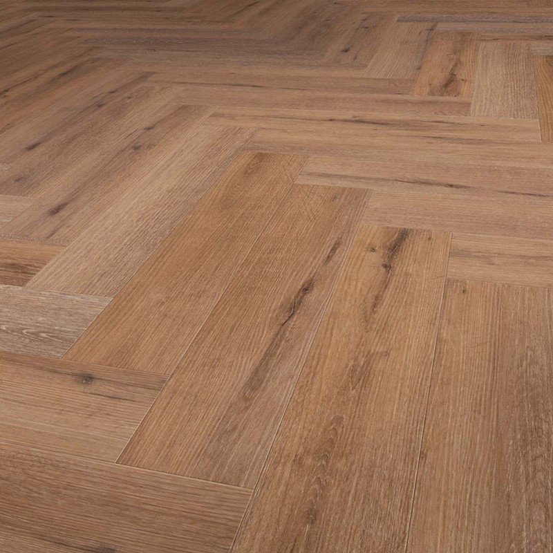 PVC Visgraat Click Solidfloor Dryback Mansion Herringbone Dark Oak