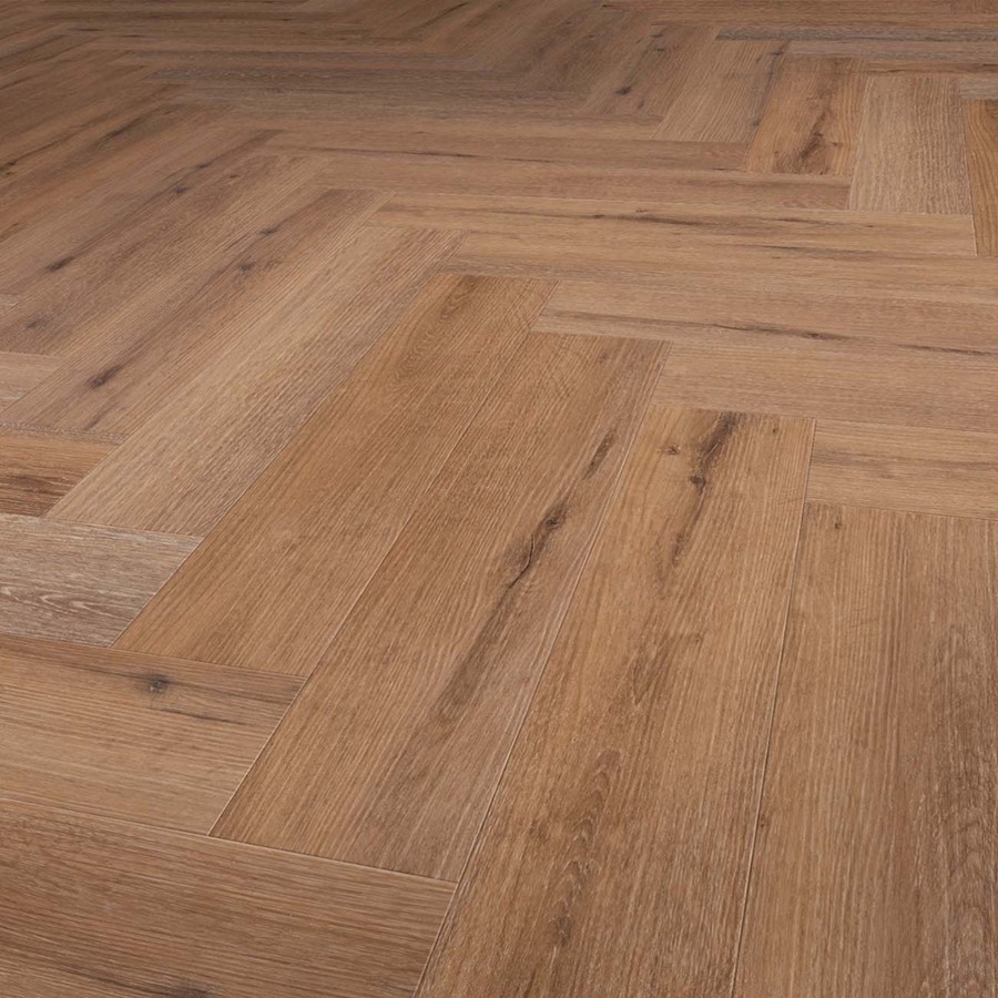 PVC Dryback Mansion Visgraat Dark Oak