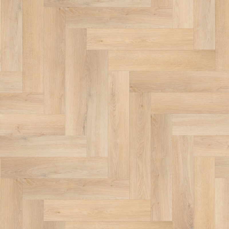 PVC Visgraat Click Solidfloor Dryback Mansion Herringbone Blond Oak